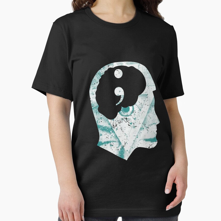 Project Semicolon:  Mental Health Awareness Campaign by stuch75 T-Shirts, Hoodie, Sweatshirt | BlankRebels.com (Image 2)