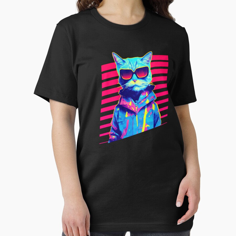 Vaporwave Cat by TheSamuraiCat T-Shirts, Hoodie, Sweatshirt | BlankRebels.com (Image 2)