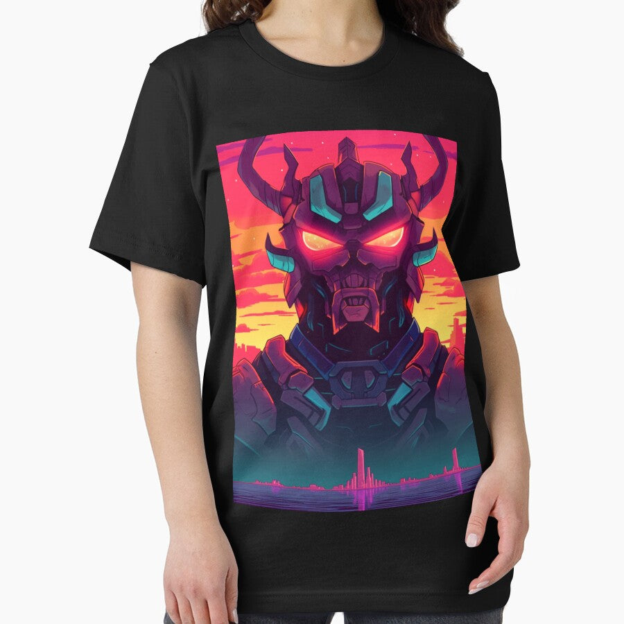 Neon Retrowave Cyber Demon #2 by RESToRAPTOR T-Shirts, Hoodie, Sweatshirt | BlankRebels.com (Image 2)