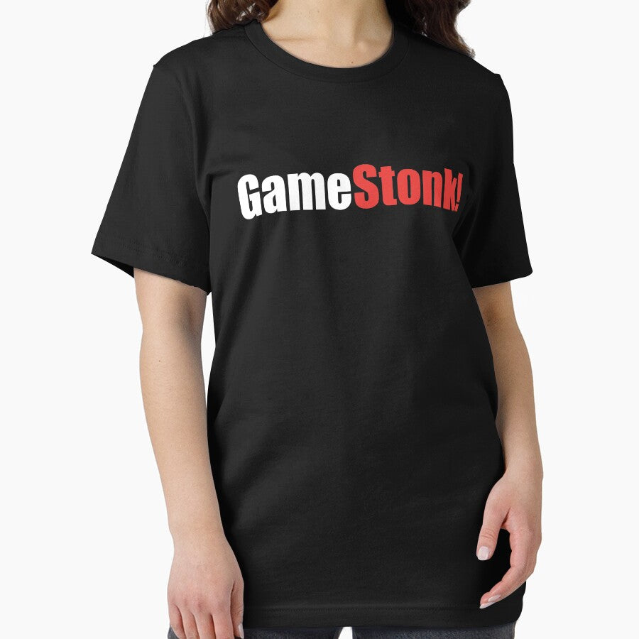 GAMESTONK! Funny Text Based 2021 Stock Market Short Sale & Social Media Quote Humor by ZEROXCOOL T-Shirts,... (Image 2)