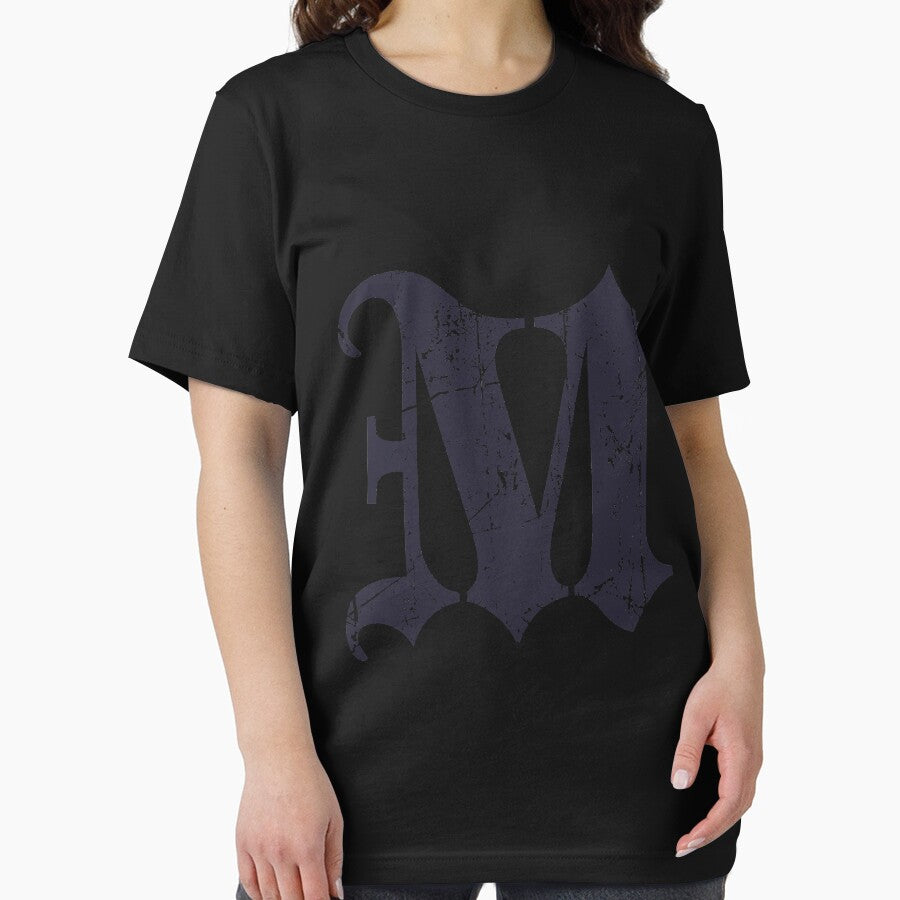 Dark Grunge Monogram Letter "M" Blackletter by SunnyStreet T-Shirts, Hoodie, Sweatshirt | BlankRebels.com (Image 2)