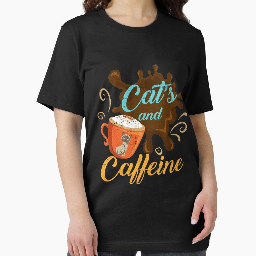 Cats and Caffeine Funny Coffee Hilarious Cat by Tee Kaboom! Hoodie, Sweatshirt | BlankRebels.com (Image 2)