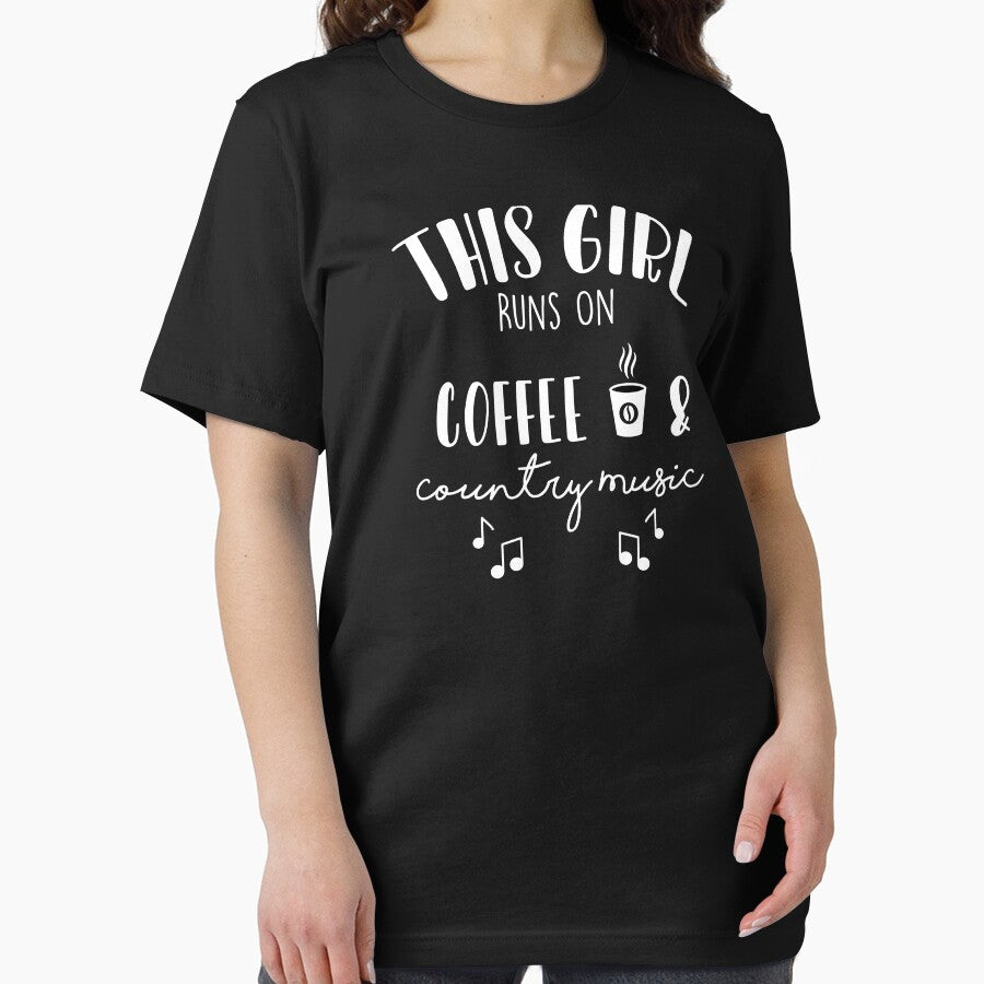 This Girl Runs On Coffee & Country Music by SkyStract T-Shirts, Hoodie, Sweatshirt | BlankRebels.com (Image 2)