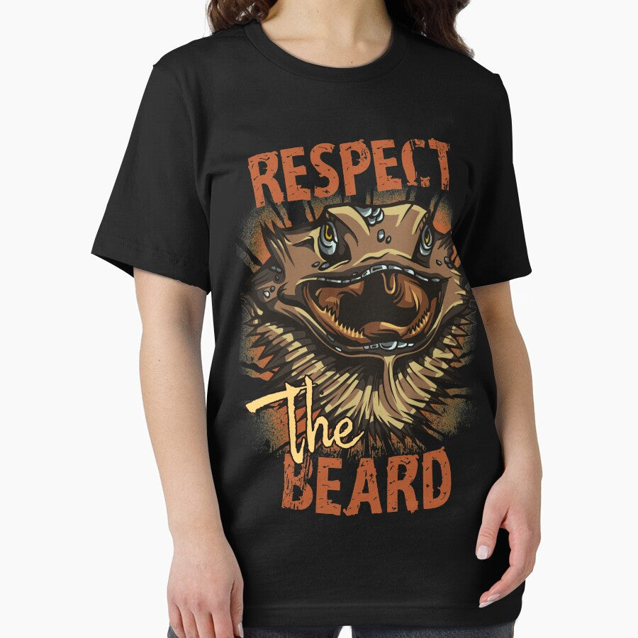 Respect The Beard Funny Bearded Dragon by MrEddie10 T-Shirts, Hoodie, Sweatshirt | BlankRebels.com (Image 2)