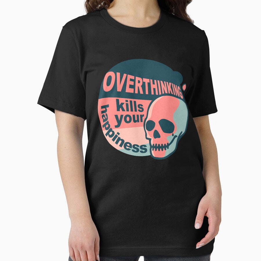 Overthinking kills your happiness Vintage style by Skulls & Calaveras T-Shirts, Hoodie, Sweatshirt (Image 2)