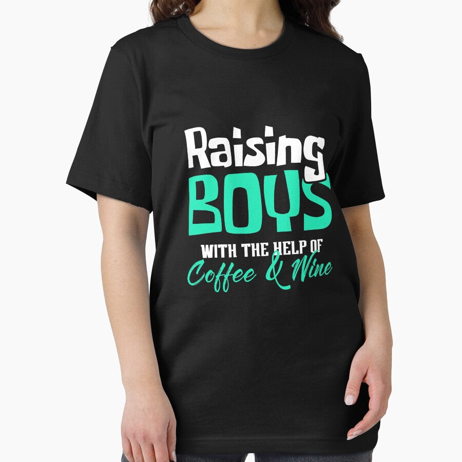 Raising Boys with the Help of Coffee and Wine by Designs4Less T-Shirts, Hoodie, Sweatshirt | BlankRebels.com (Image 2)