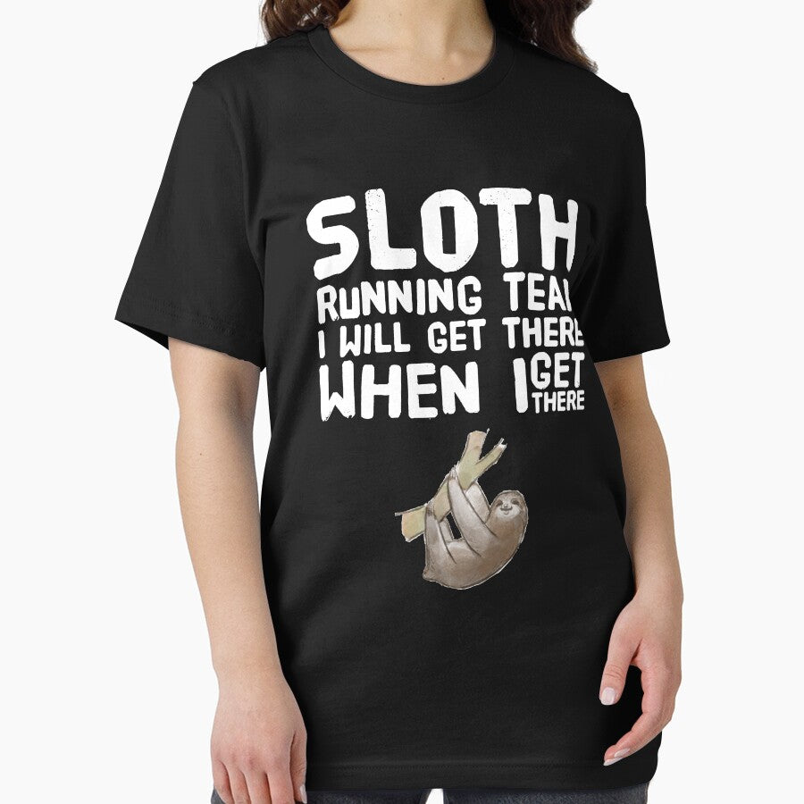 Sloth Running Team I Will Get There When I Get There - funny runner by Captain Mood T-Shirts, Hoodie, Sweatshirt (Image 2)