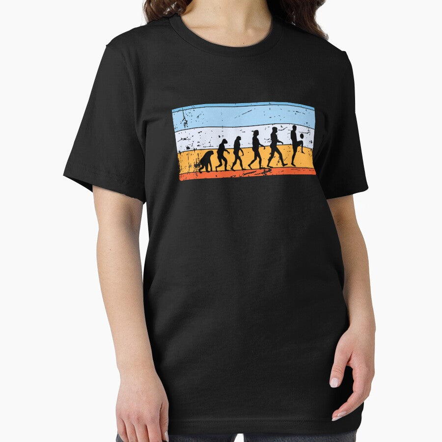 soccer evolution vintage summer retro by Panda  Art