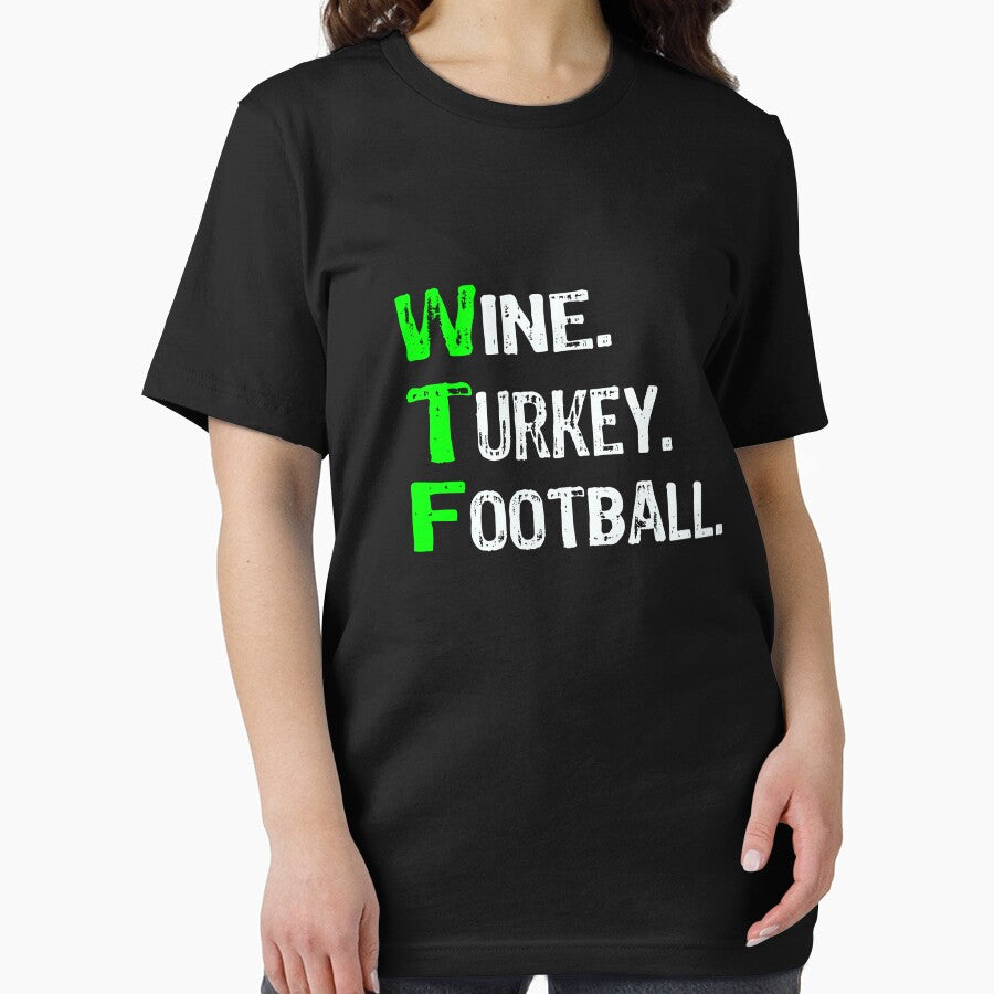 Top Fun Wine Turkey Football Thanksgiving by LGamble12345 T-Shirts, Hoodie, Sweatshirt | BlankRebels.com (Image 2)