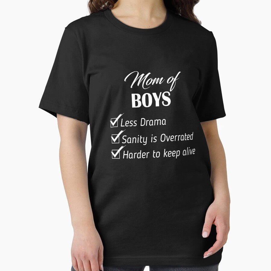 Mom Of Boys Less Drama, Mom Of Boys by Designs4Less T-Shirts, Hoodie, Sweatshirt | BlankRebels.com (Image 2)