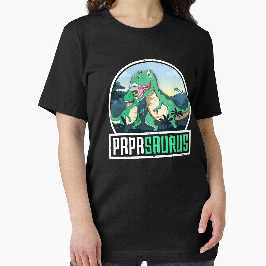 Papasaurus T-Rex Dinosaur Saurus Papa Dad Matching Family by 14thFloor T-Shirts, Hoodie, Sweatshirt (Image 2)