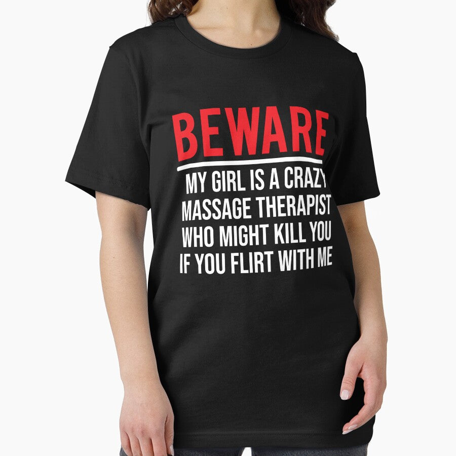 Beware My Girl Massage Therapist Boyfriend T-shirt by zcecmza Hoodie, Sweatshirt | BlankRebels.com (Image 2)