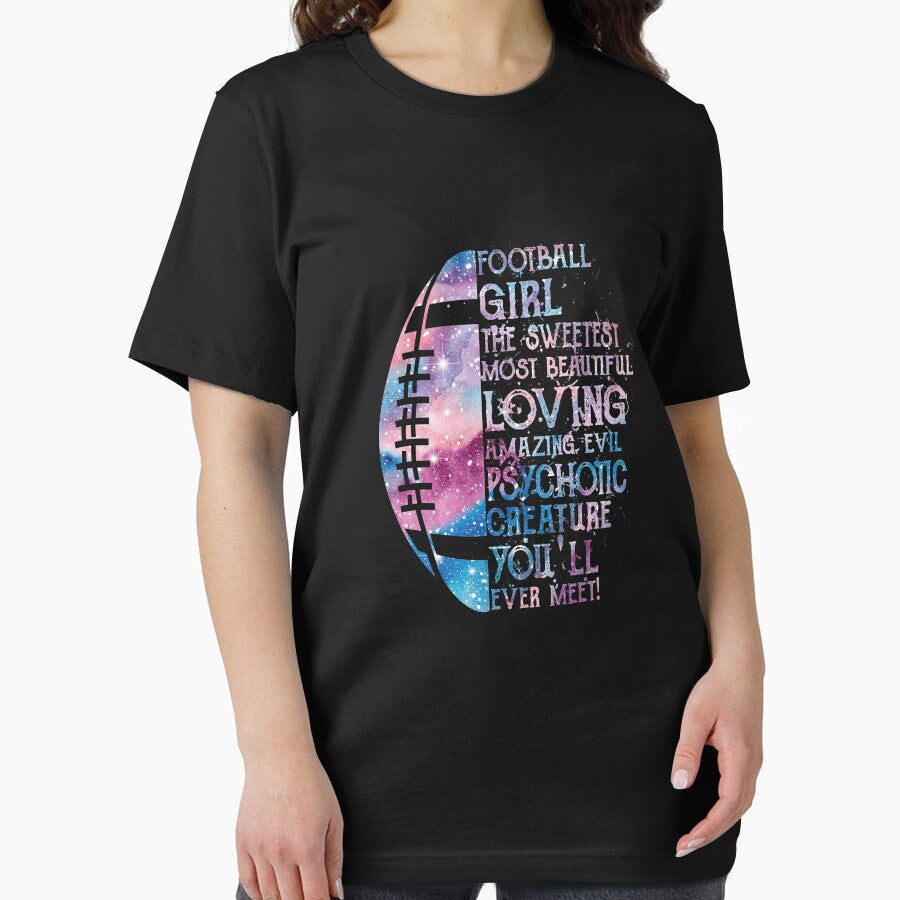 Football Girl The Sweetest Most Beautiful You'll Ever Meet T-shirt by TeeGigi Hoodie, Sweatshirt | BlankRebels.com (Image 2)