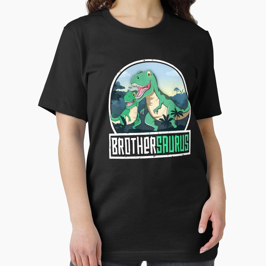 Brothersaurus T-Rex Dinosaur Saurus Brother Matching Family by 14thFloor T-Shirts, Hoodie, Sweatshirt (Image 2)