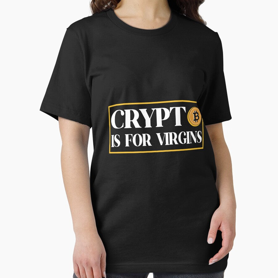 Funny Quote Crypto is for virgins Crypto Meme by upstyle T-Shirts, Hoodie, Sweatshirt | BlankRebels.com (Image 2)