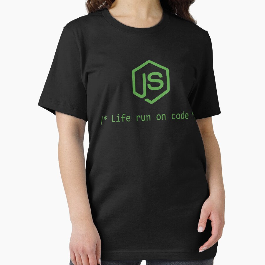 Nodejs Programmers Gift - Life Run On Code by sweetlord T-Shirts, Hoodie, Sweatshirt | BlankRebels.com (Image 2)