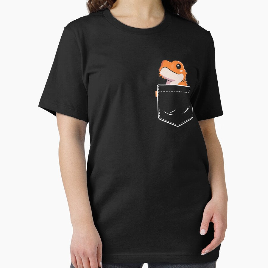 Bearded Dragon Pocket Shirt Reptile Love Pogona Lizard Gift by 14thFloor Hoodie, Sweatshirt | BlankRebels.com (Image 2)