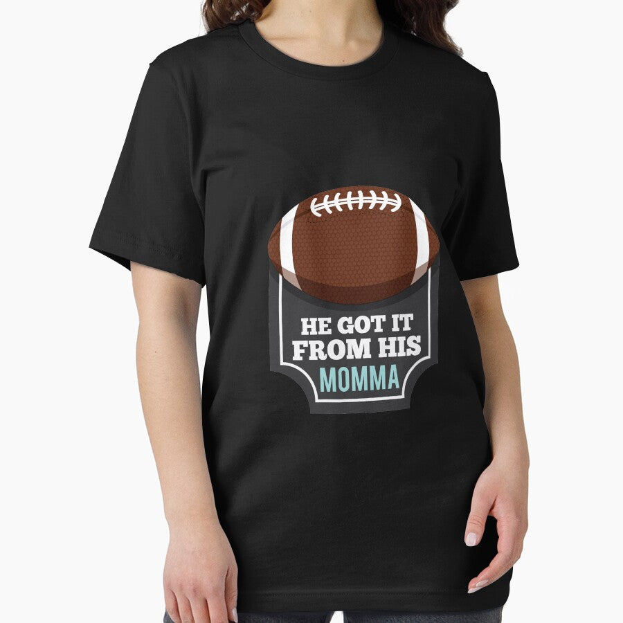 He Got it from his Momma | football accessories | football shirt | tailgate shirt | tailgate clothes | football... (Image 2)