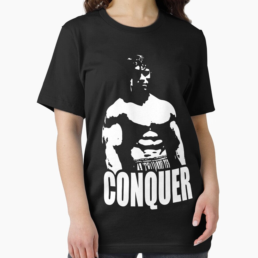 CONQUER (Arnold Standing) by ilovearnie T-Shirts, Hoodie, Sweatshirt | BlankRebels.com (Image 2)