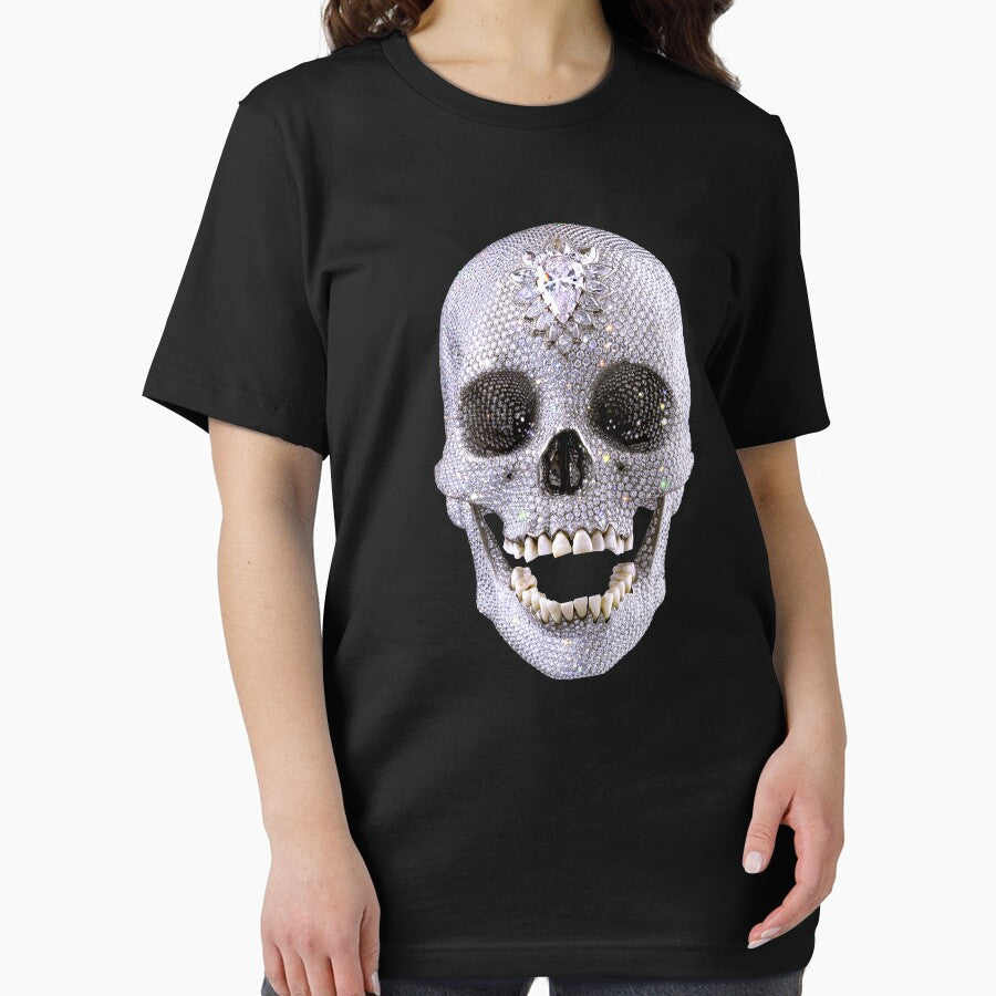 For The Love Of God Hirst Skull Art Lover Gift t shirt by Johannesart