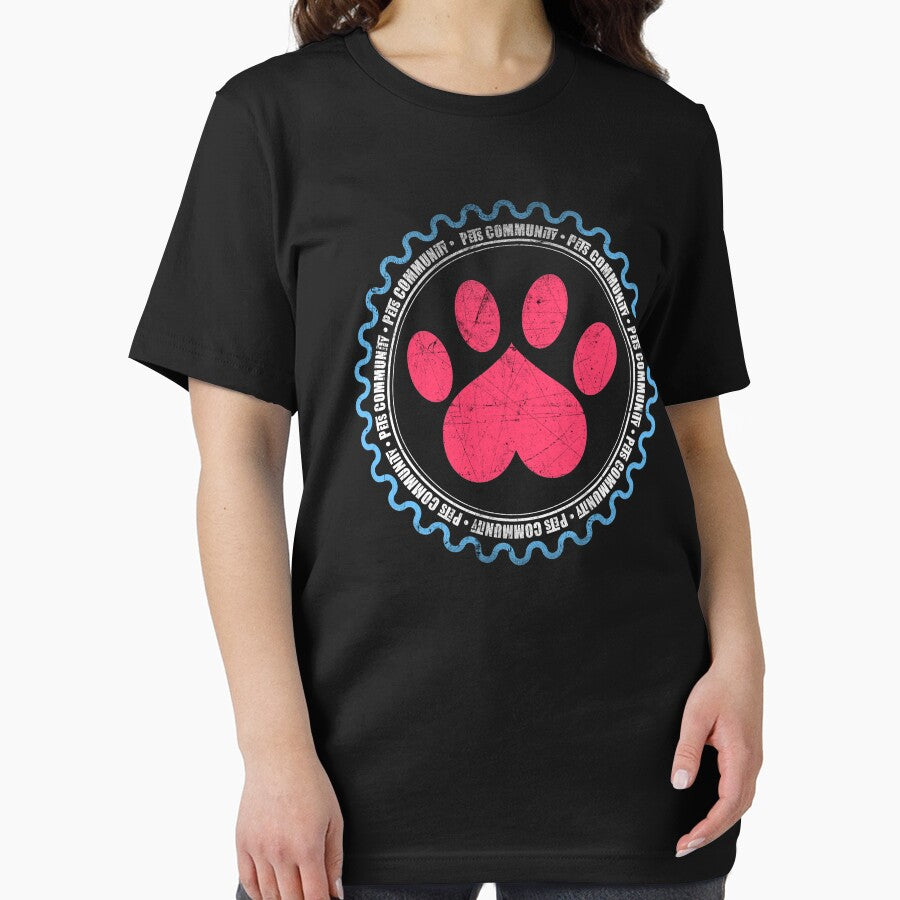 Pet Community Heart Print T-Shirt by Christopher Taylor Hoodie, Sweatshirt | BlankRebels.com (Image 2)