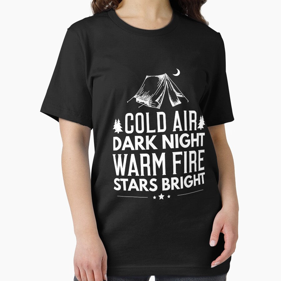 Camping Cold Air Dark Knight Warm Fire Stars Bright by Danny Cuevas T-Shirts, Hoodie, Sweatshirt | BlankRebels.com (Image 2)