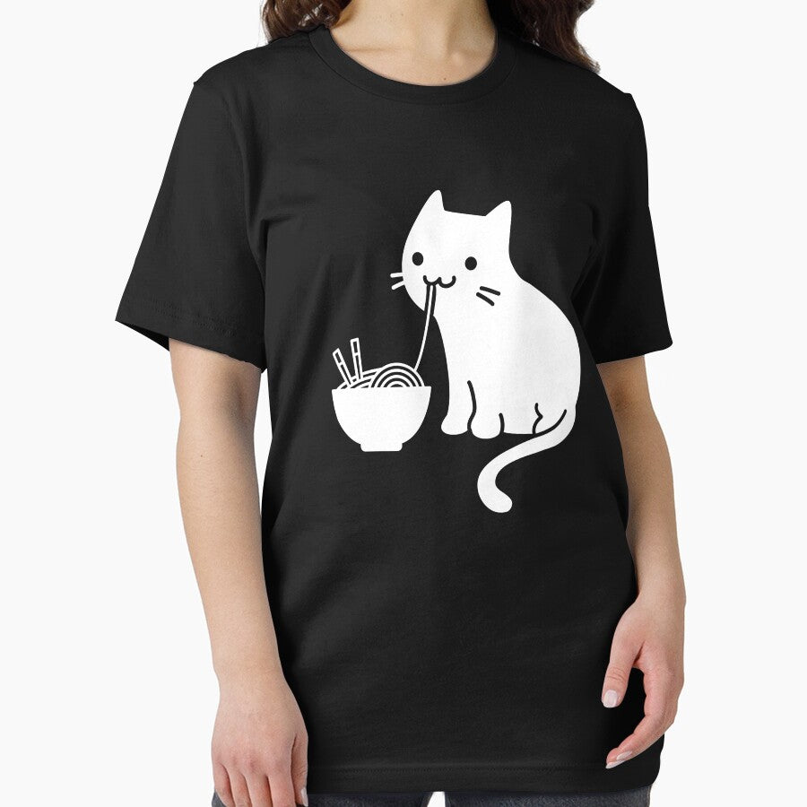 Cute Cat Eating Ramen T-Shirts, Hoodie, Sweatshirt