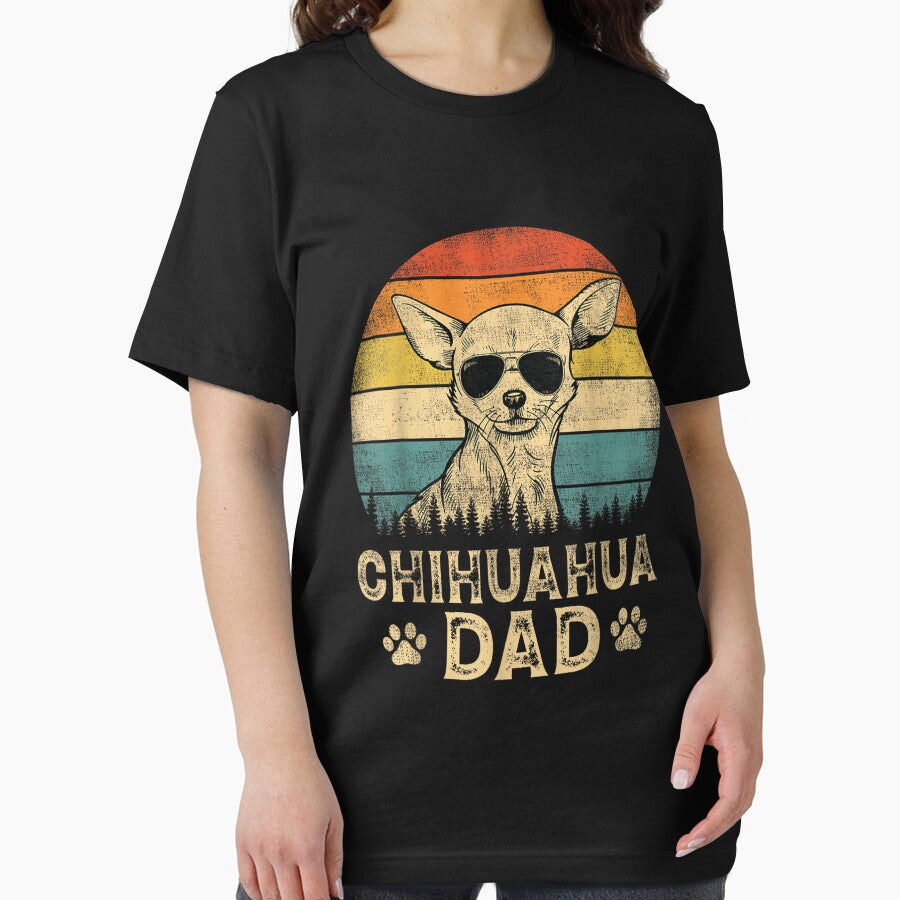 Vintage Chihuahua Dad T‑Shirt – Father’s Day Gift for Dog Lovers by Alizi-store