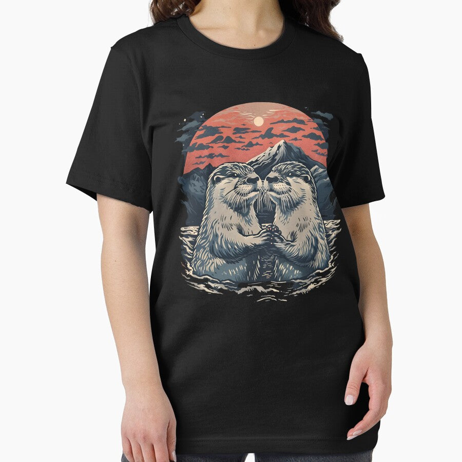 Otters Holding Hands by Idontwannaknow T-Shirts, Hoodie, Sweatshirt | BlankRebels.com (Image 2)