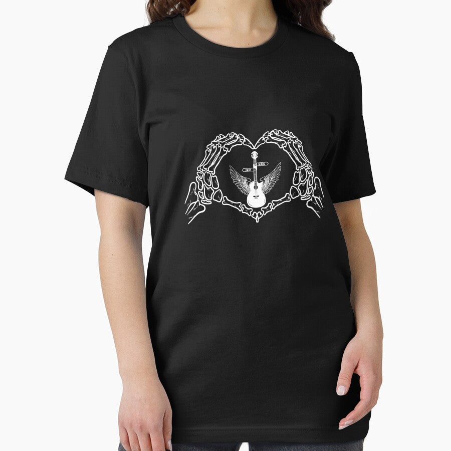 Rock Music Lover With A Sweet  Skeleton Hand,Music lover Gift by BOHOVIN T-Shirts, Hoodie, Sweatshirt (Image 2)