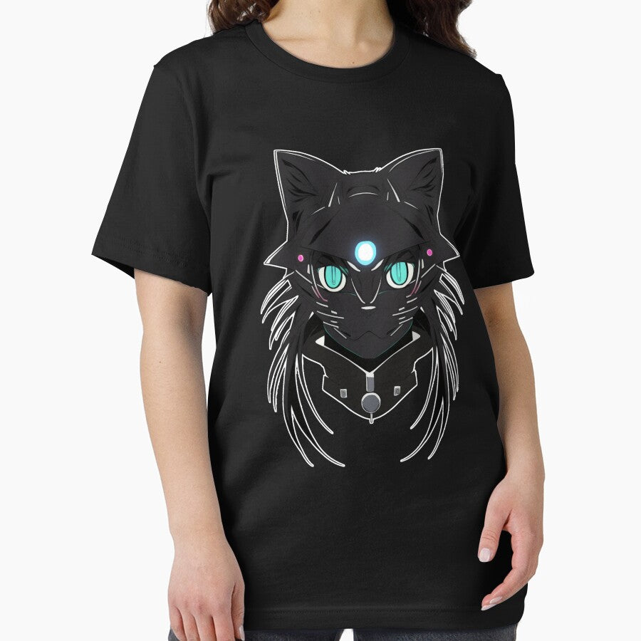 Cyberpunk cat - Mutant Hunter | "Cybercat Chronicles" collection by RESToRAPTOR T-Shirts, Hoodie, Sweatshirt (Image 2)