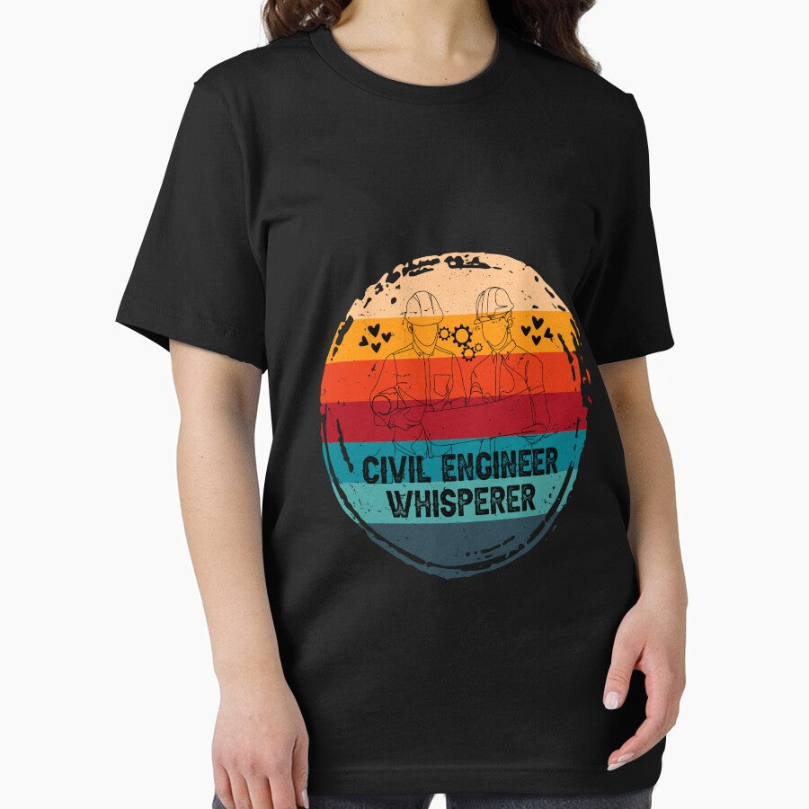 Civil Engineer Whisperer with Heart Lover by BOHOVIN T-Shirts, Hoodie, Sweatshirt | BlankRebels.com (Image 2)