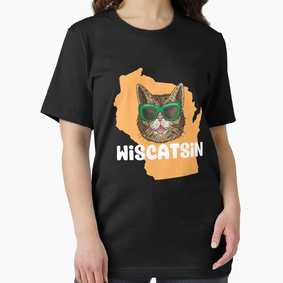 Wiscatsin (Wisconsin) Funny Cat Pun by Jockeybox