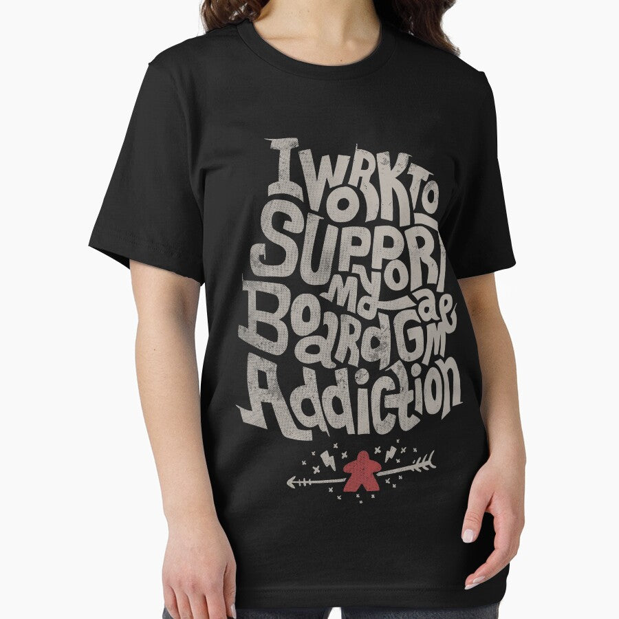 I Work To Support My Board Game Addiction (dark) by RoleplayRealm T-Shirts, Hoodie, Sweatshirt | BlankRebels.com (Image 2)