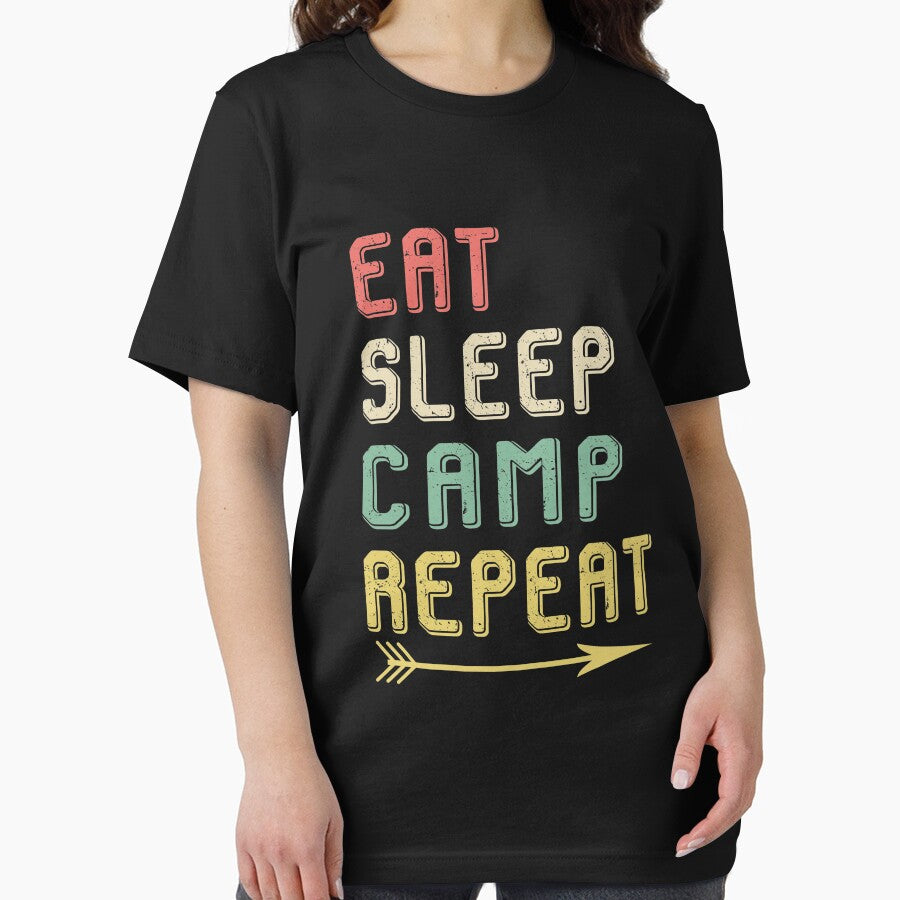 Eat Sleep Camp Repeat - Hiking Camping by yoyadesign T-Shirts, Hoodie, Sweatshirt | BlankRebels.com (Image 2)