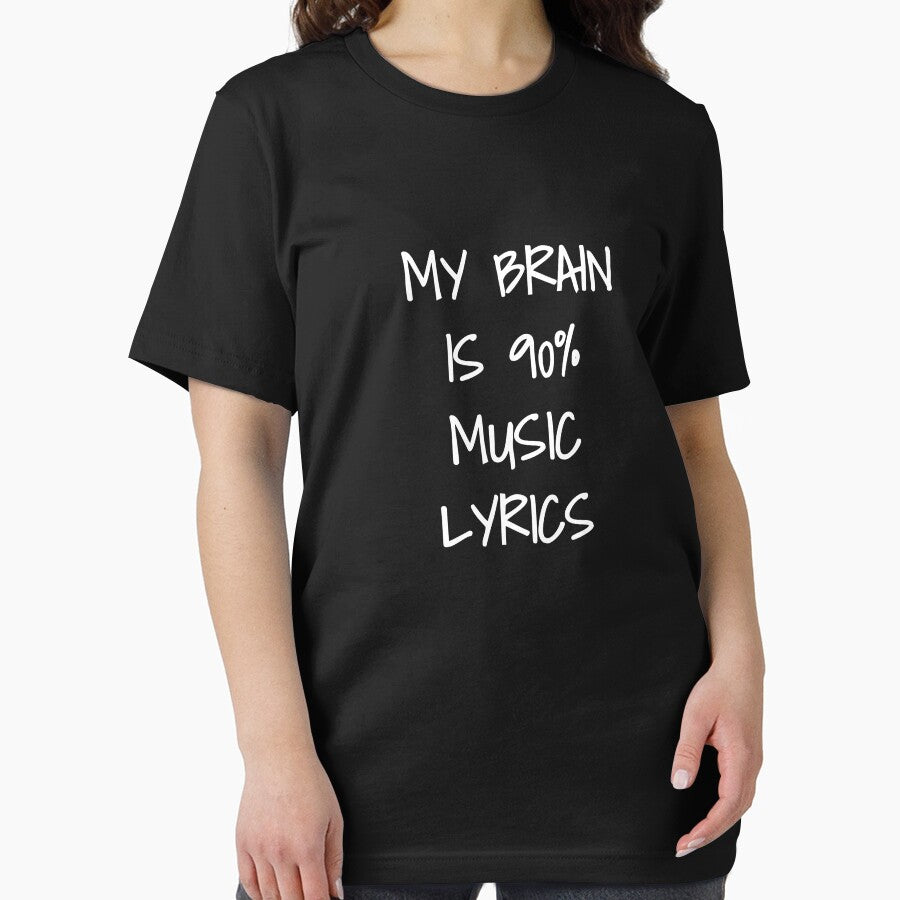My Brain is 90% Song Lyrics, funny teen t shirt by Orange Pieces Hoodie, Sweatshirt | BlankRebels.com (Image 2)