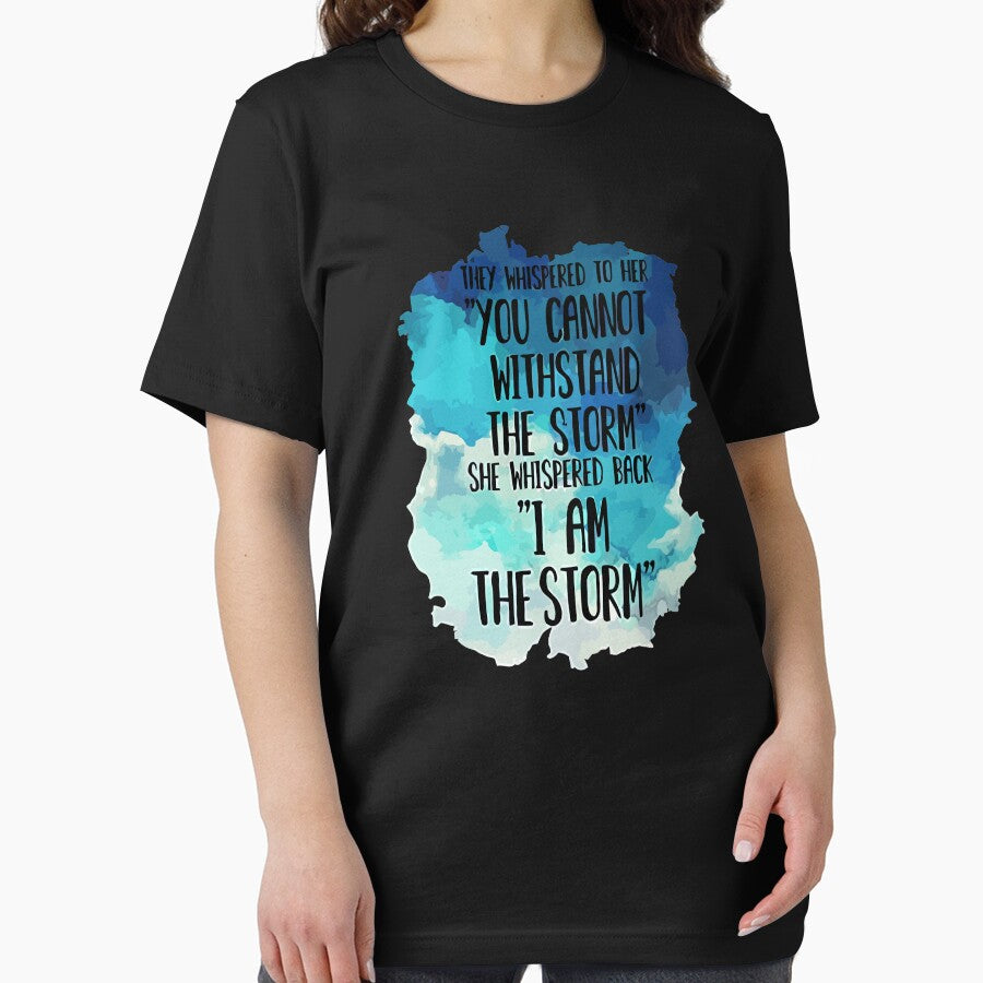 She Whispered I Am The Storm Novelty by unicornnpopp T-Shirts, Hoodie, Sweatshirt | BlankRebels.com (Image 2)