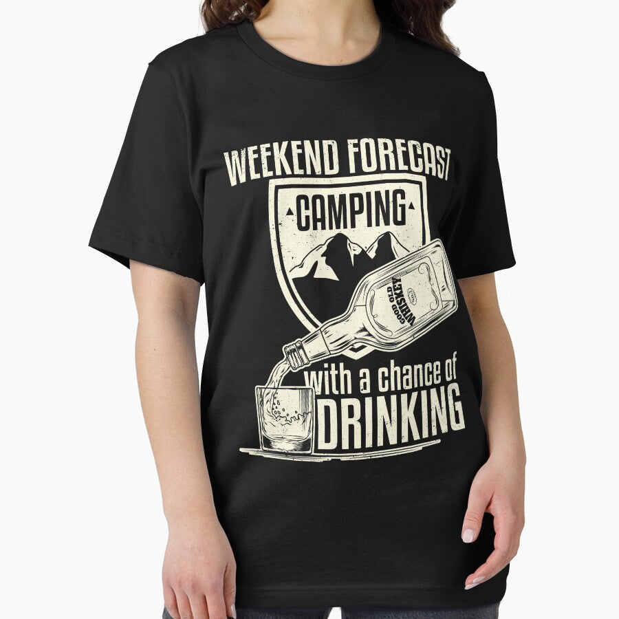 Weekend Forecast Camping With A Chance Of Drinking by Danny Cuevas T-Shirts, Hoodie, Sweatshirt | BlankRebels.com (Image 2)