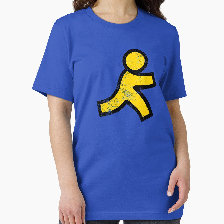 AOL Instant Messenger Distressed Logo - Defunct Messaging App - Only 90s Kids Remember - AIM - Forever Away Status - RIP by SolissDesigns