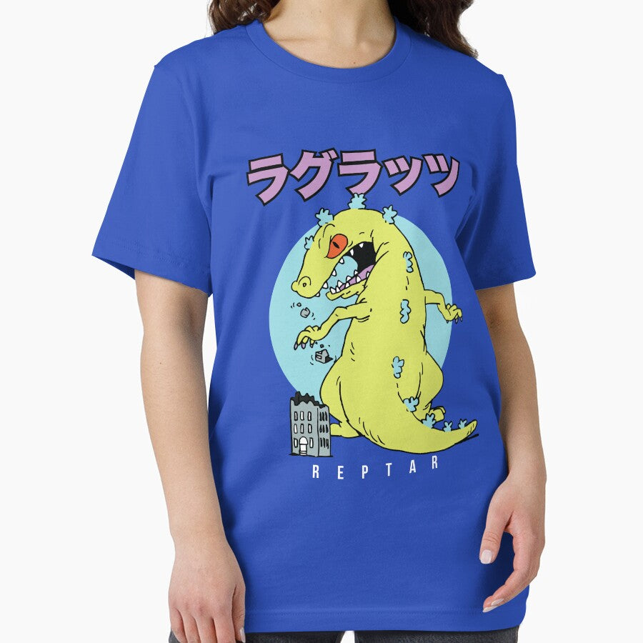 Rugrats Iconic Famous Reptar Vintage Kanji Big Chest Logo by FifthSun