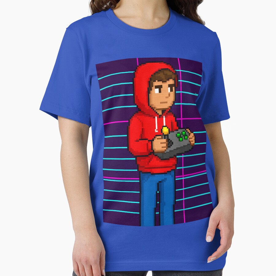 Retro 8-Bit Gamer Pixel Art Design by moni50 T-Shirts, Hoodie, Sweatshirt | BlankRebels.com (Image 2)