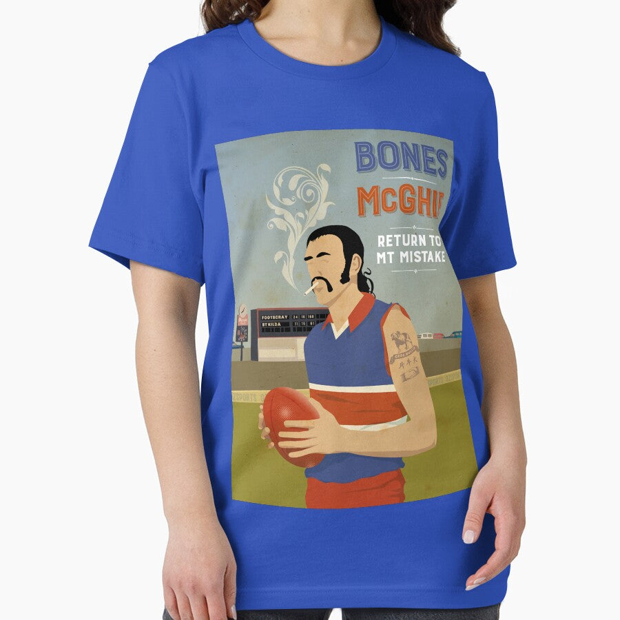 Bones McGhie - Footscray by Chris Rees T-Shirts, Hoodie, Sweatshirt | BlankRebels.com (Image 2)