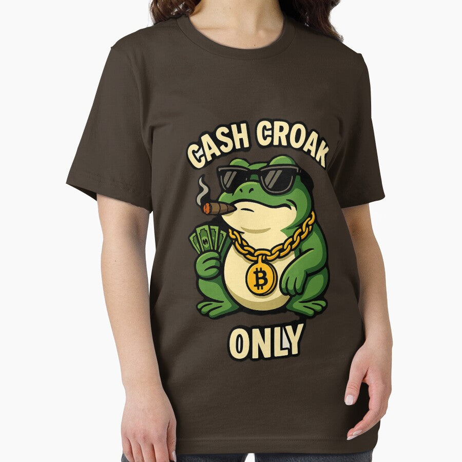 Gangsta Frog – Cash Croak Only Meme Design by OxiSkor T-Shirts, Hoodie, Sweatshirt | BlankRebels.com (Image 2)