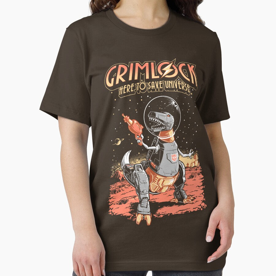 Space Pulp Robot Dinosaur Hero by Obvian T-Shirts, Hoodie, Sweatshirt | BlankRebels.com (Image 2)