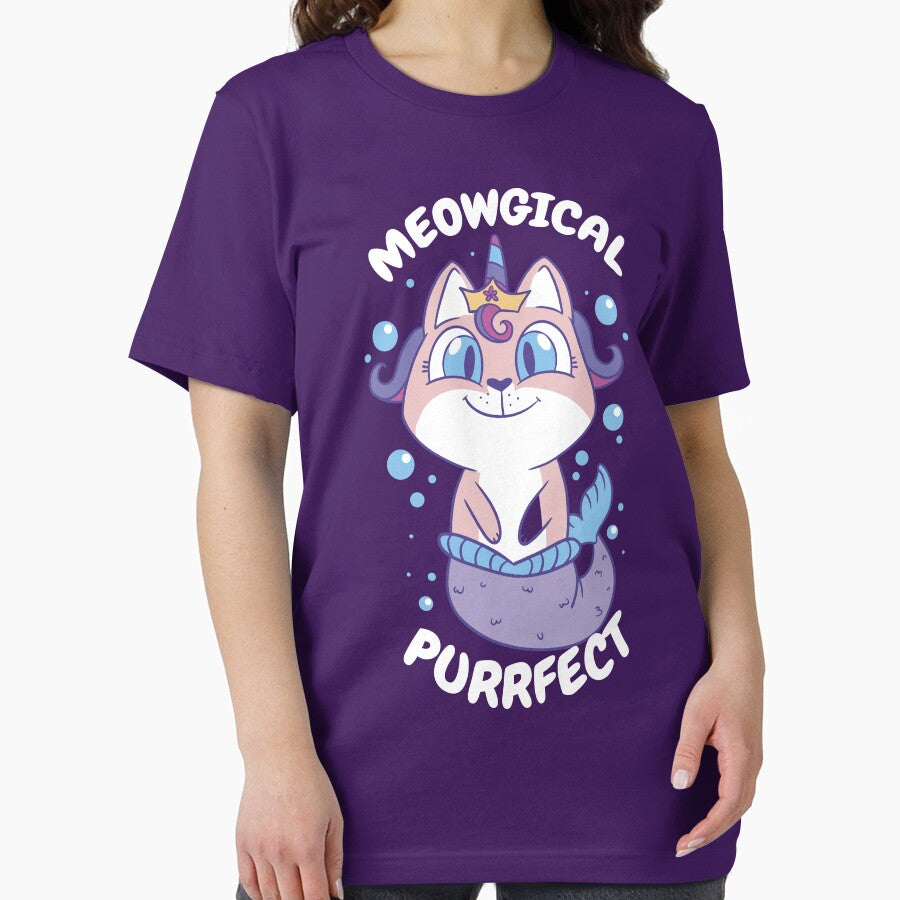 Meowgical Purrfect Cat Lover Pet Owner kawaii Mermaid Art by MrEddie10 T-Shirts, Hoodie, Sweatshirt (Image 2)