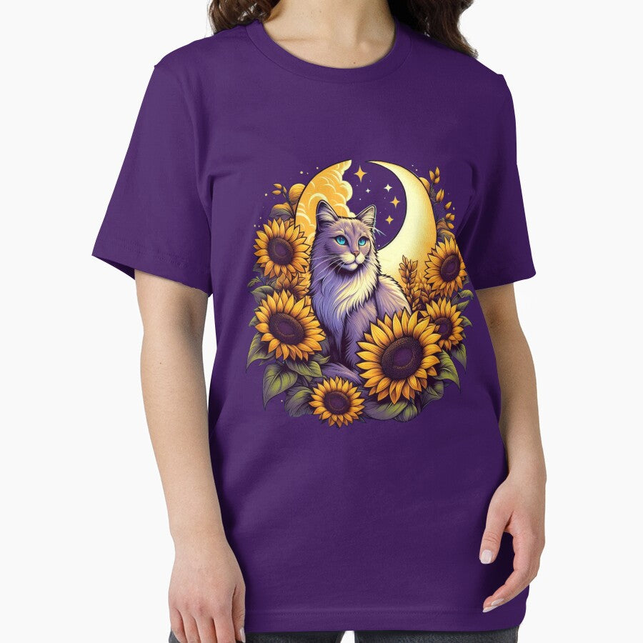 Cat with Sunflowers by roni-and-rye T-Shirts, Hoodie, Sweatshirt | BlankRebels.com (Image 2)