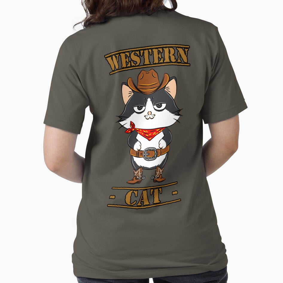 Western Cat by DigitalArtTK T-Shirts, Hoodie, Sweatshirt | BlankRebels.com (Image 2)