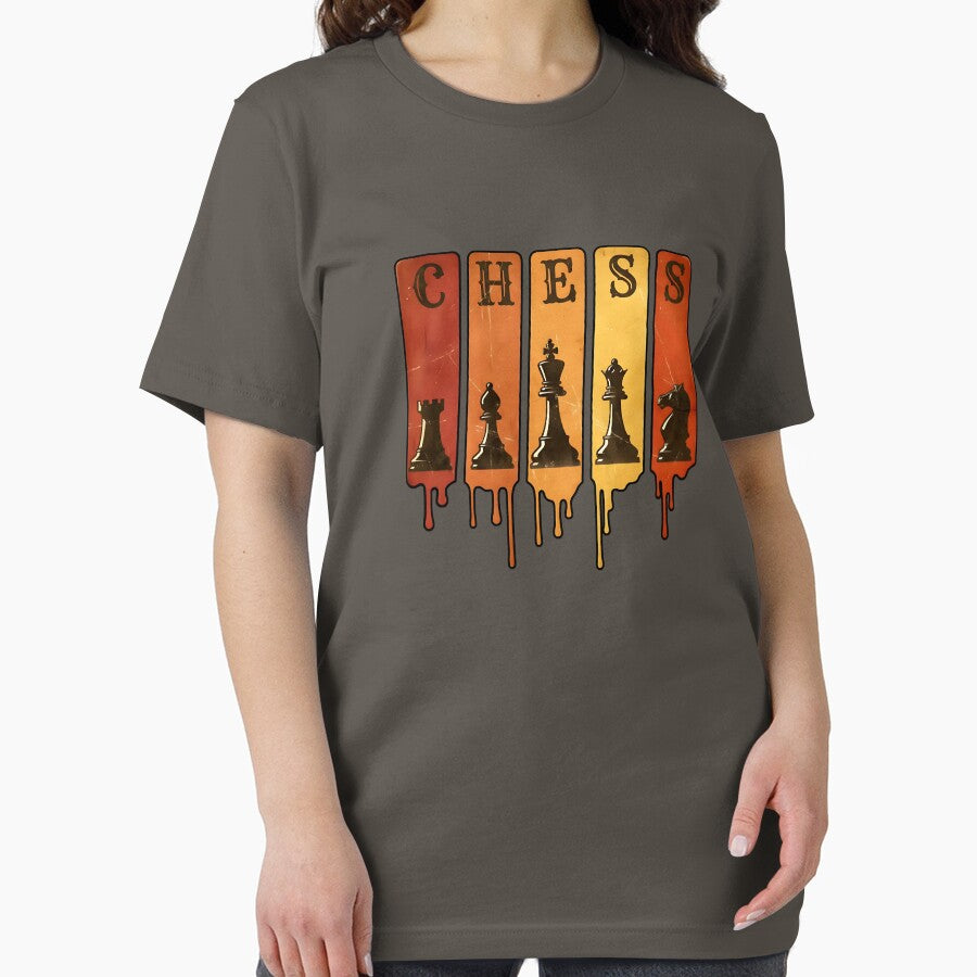Vintage Melting Chess Pieces - Retro Sunset Silhouette by ifundesign T-Shirts, Hoodie, Sweatshirt | BlankRebels.com (Image 2)
