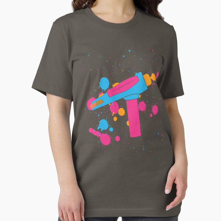 Phaser Paint Splatter (Full Color) by innergeekdesign T-Shirts, Hoodie, Sweatshirt | BlankRebels.com (Image 2)