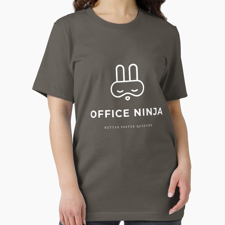 Office Ninja - Better Faster Quieter (white) by NotJustBread T-Shirts, Hoodie, Sweatshirt | BlankRebels.com (Image 2)